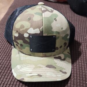 Grunt Style Camo Hat with Black Mesh